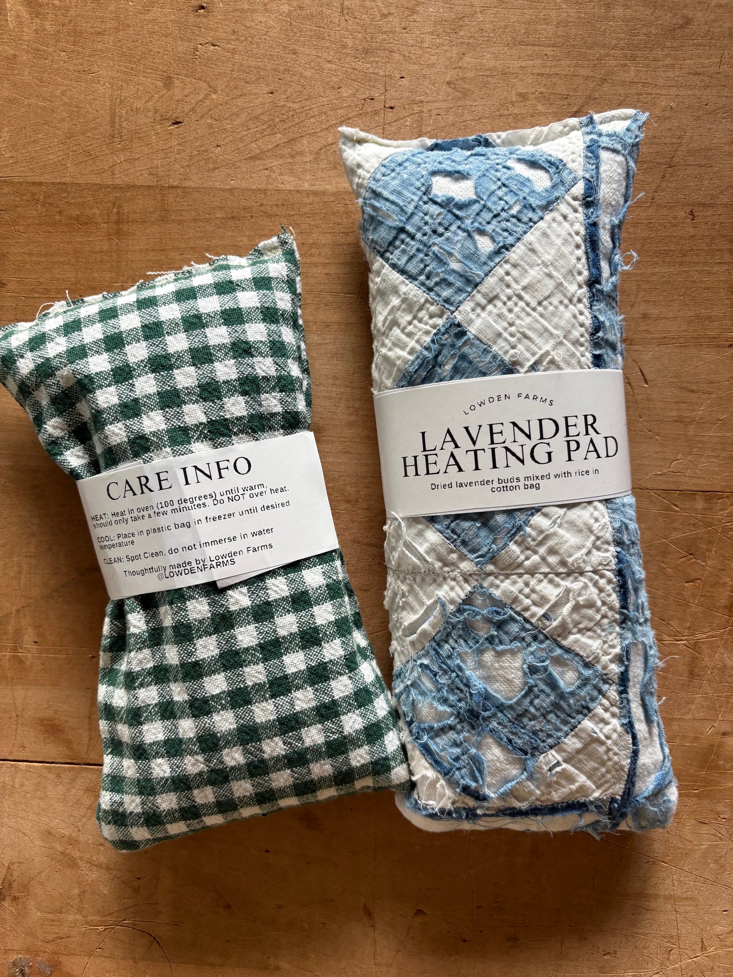 Lavender & Rice heating pads