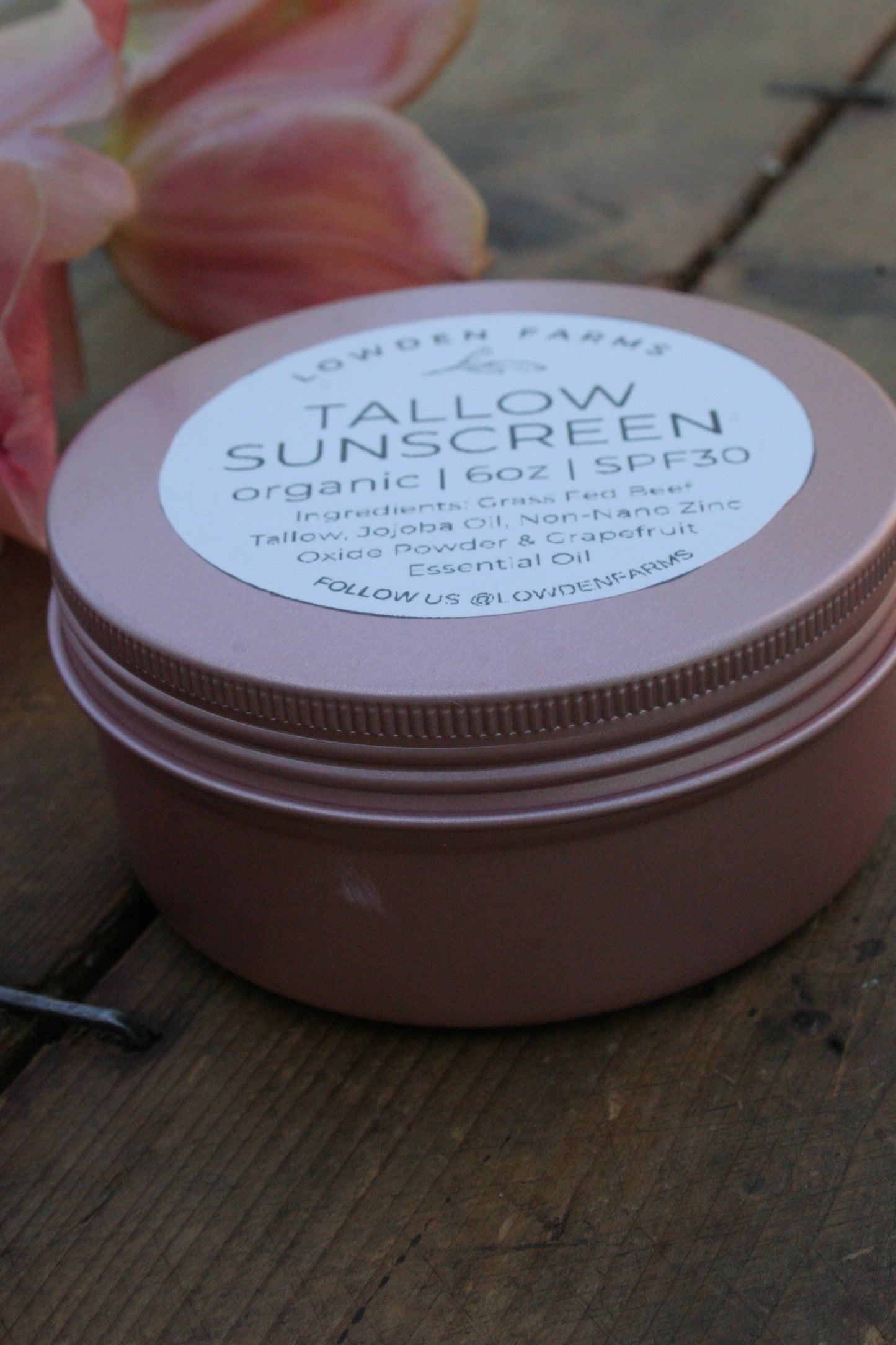 Organic Tallow Sunscreen