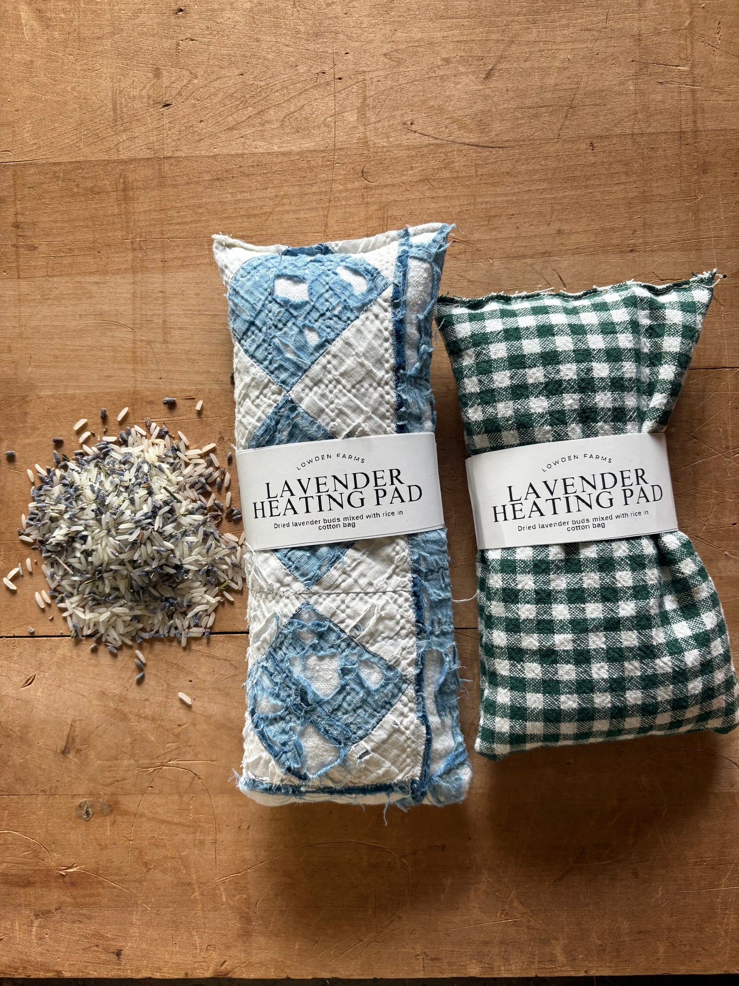 Lavender & Rice heating pads