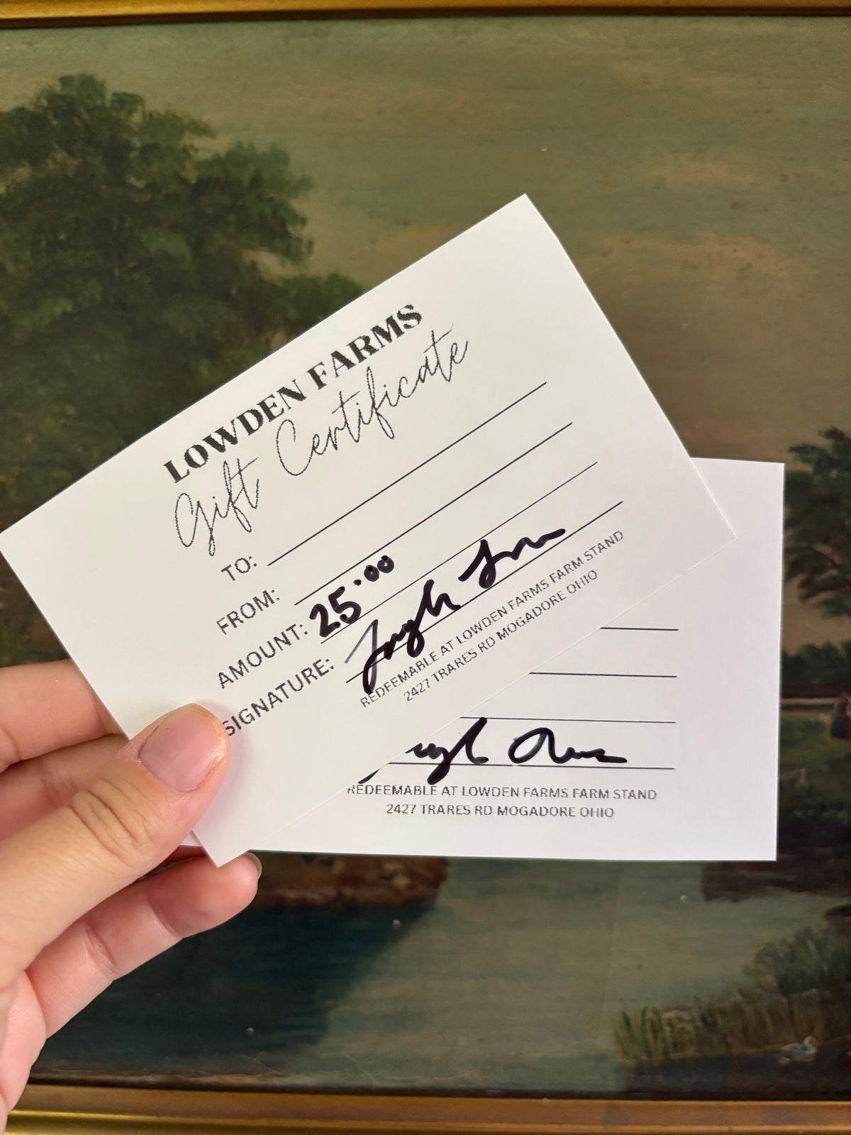 Gift Certificate